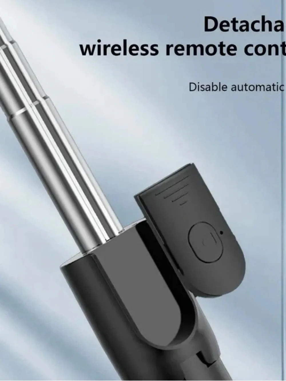 Adjustable Tripod Selfie Stick with Remote and LED Light - Black